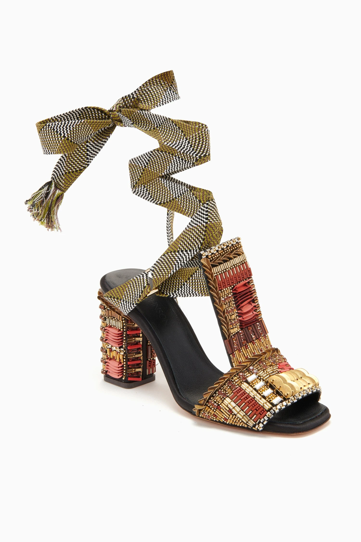 ULLA JOHNSON Celina Embellished High Heel - Solar - Image 3