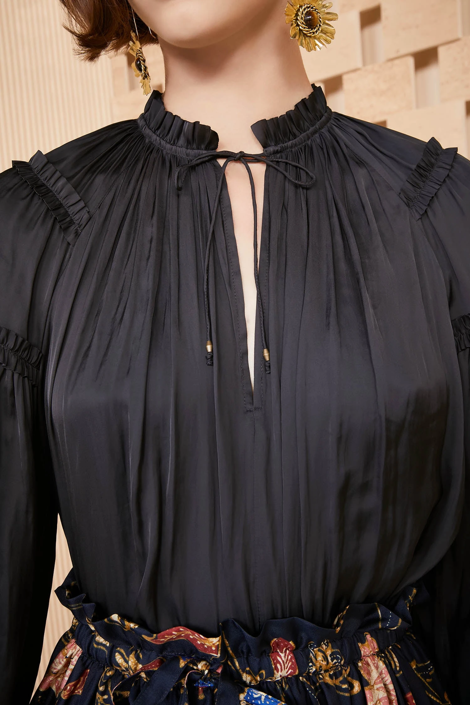 ULLA JOHNSON Maeve Blouse - Noir - Image 2