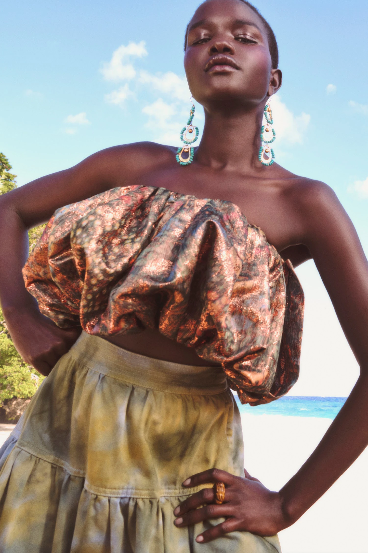 ULLA JOHNSON Lyla Top - Woodland - Image 6