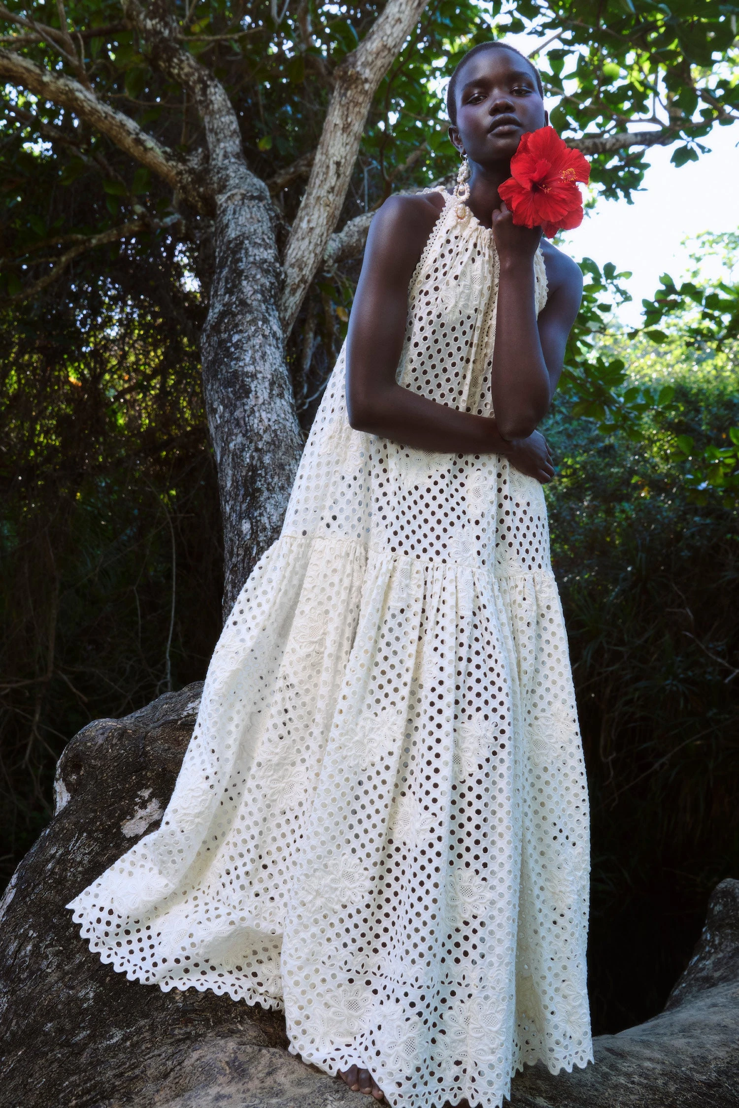 ULLA JOHNSON Stella Dress - Pearl - Image 2