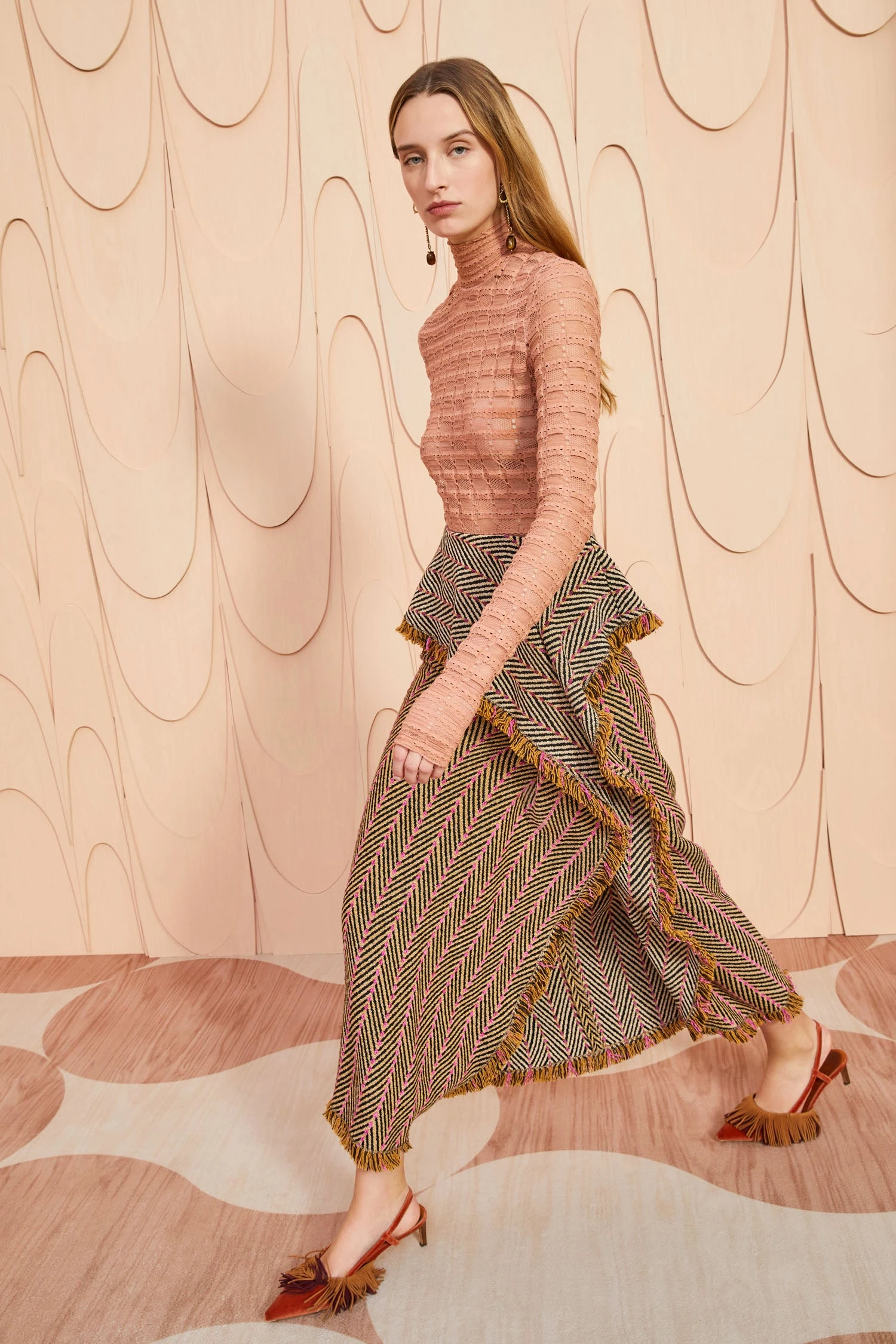 ULLA JOHNSON Agatha Skirt - Tiger's Eye - Image 6