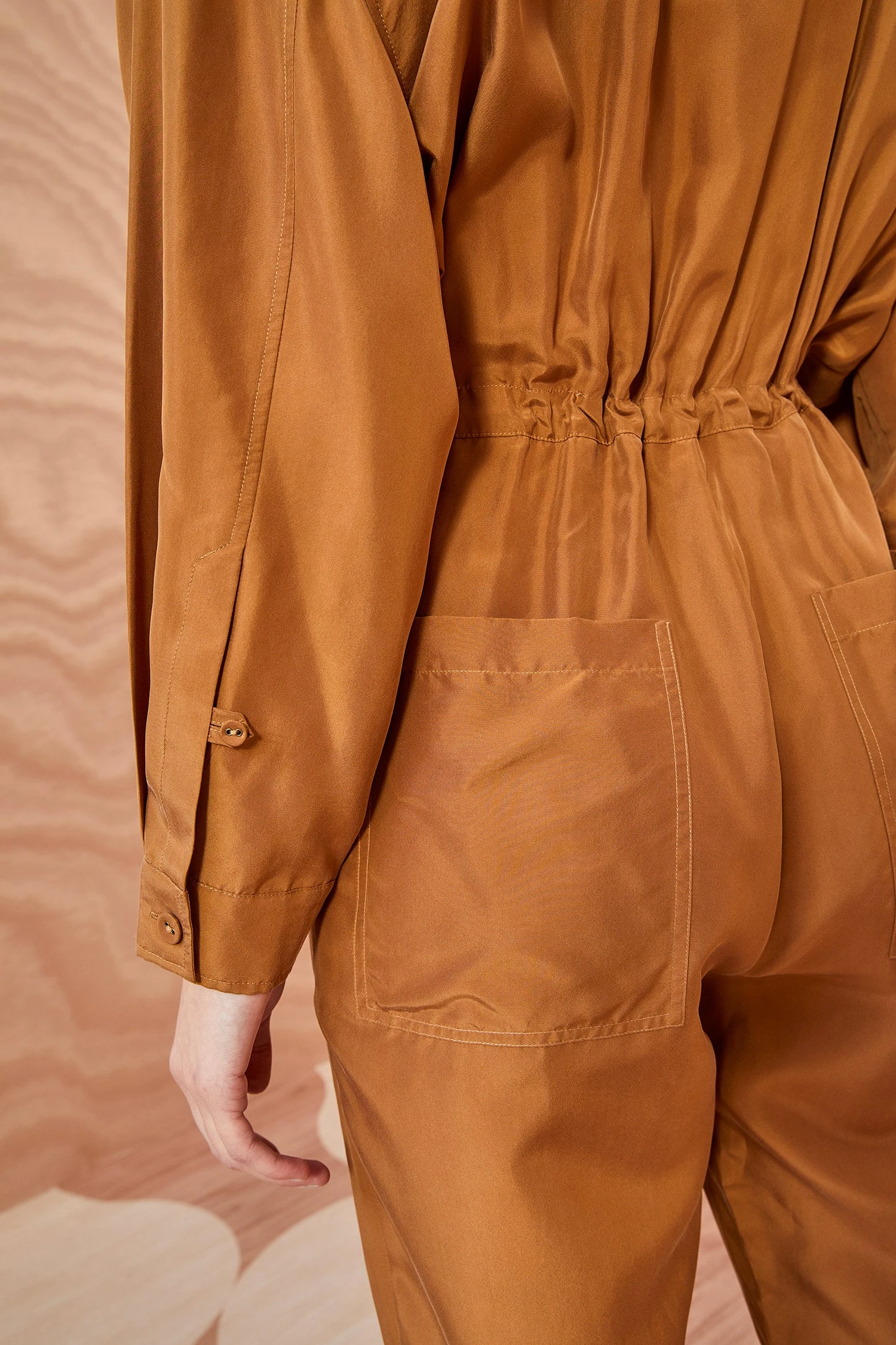 ULLA JOHNSON Aida Jumpsuit - Chestnut - Image 3
