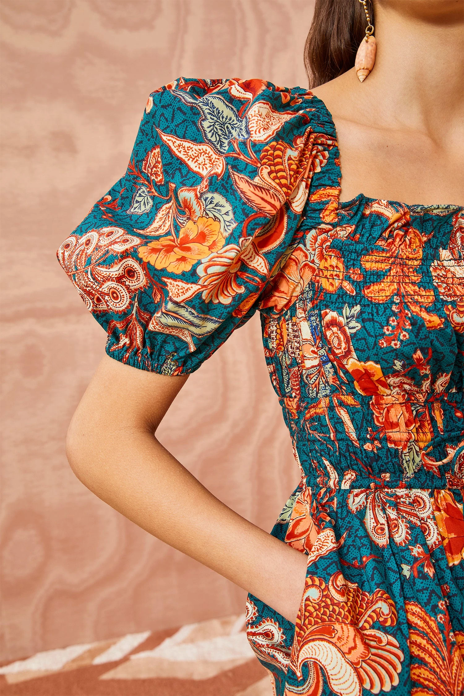 ULLA JOHNSON Arlo Playsuit - Delphinium - Image 3