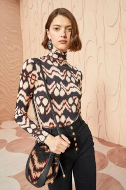 ULLA JOHNSON Aurelia Turtleneck - Obsidian