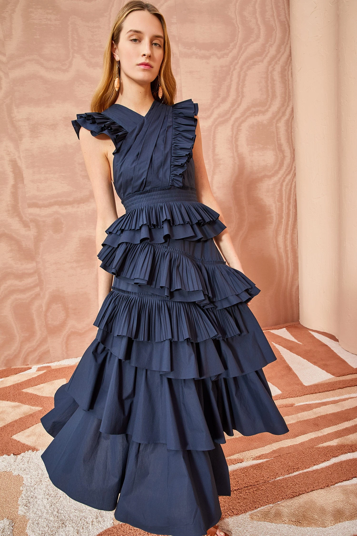 ULLA JOHNSON Aurore Dress - Midnight - Image 3