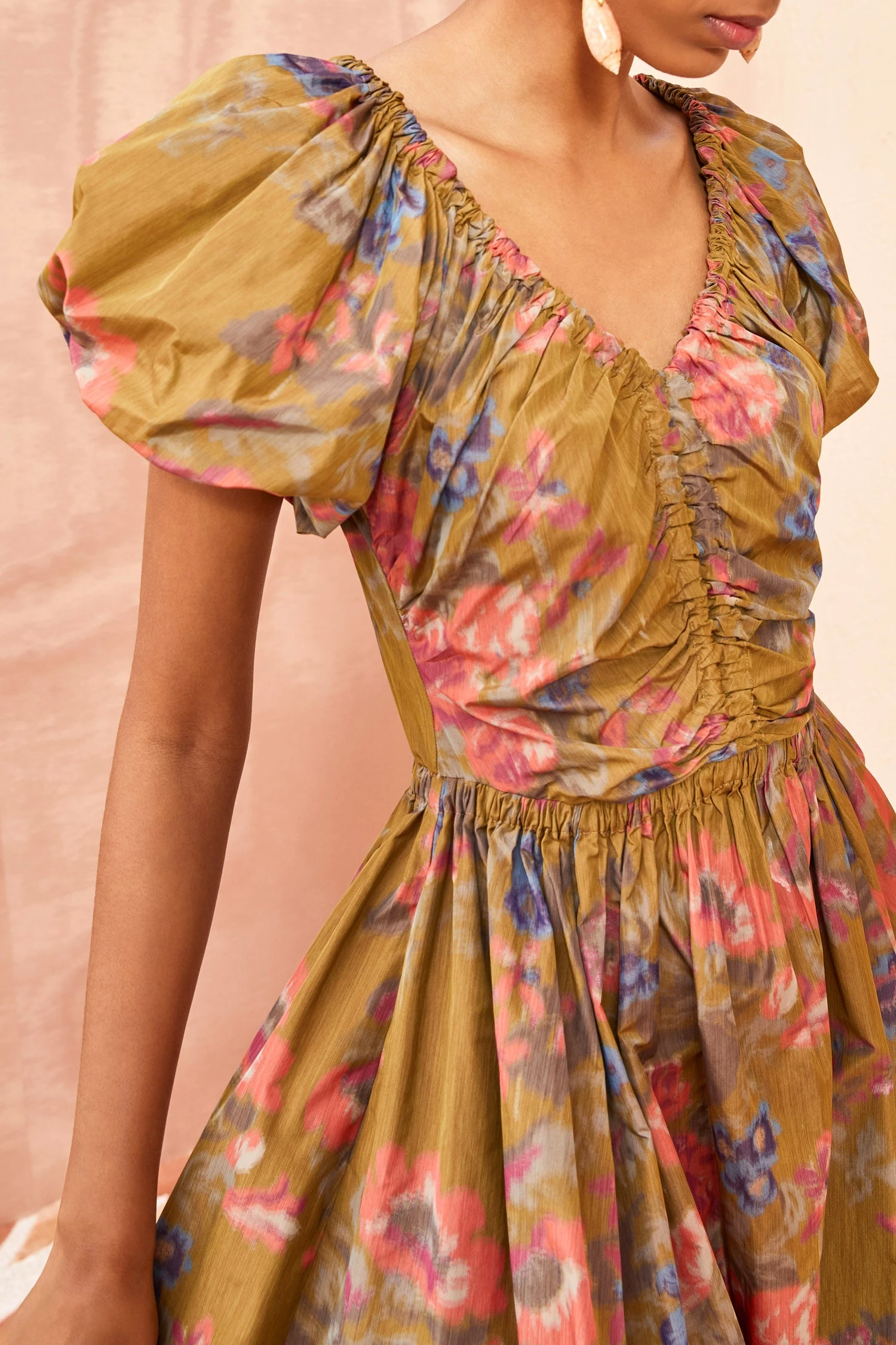 ULLA JOHNSON Cecile Dress - Bamboo - Image 3