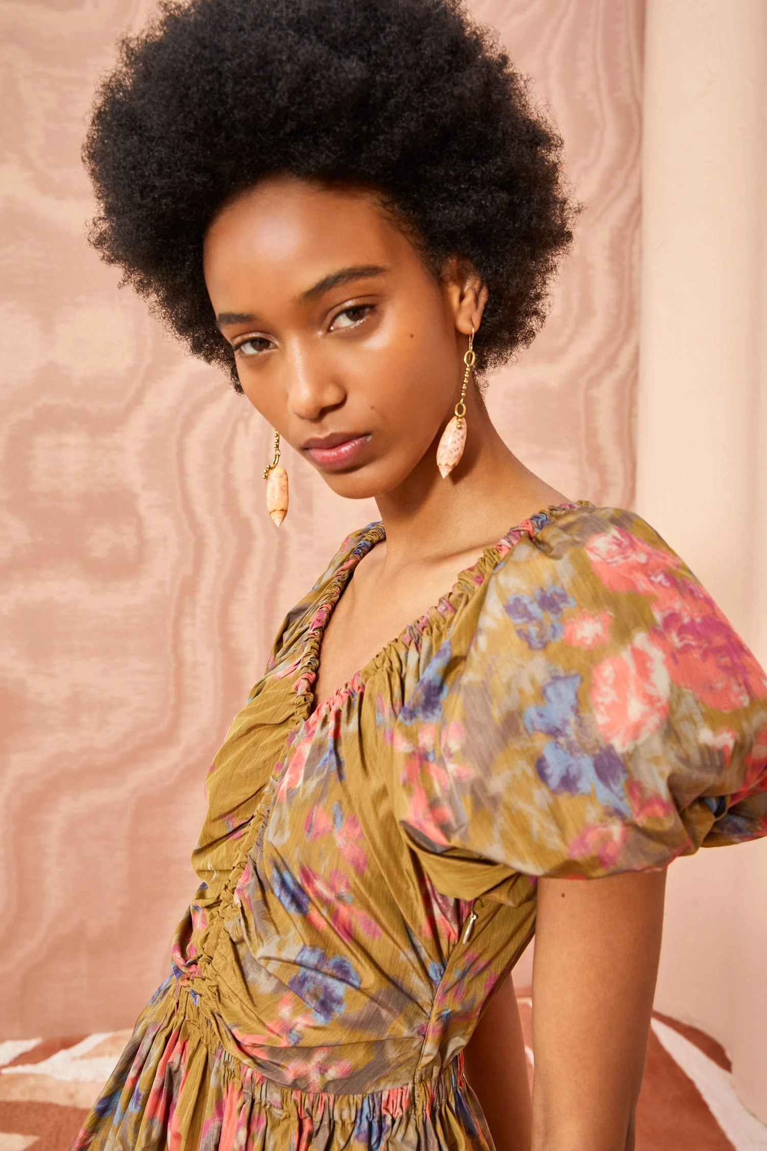 ULLA JOHNSON Cecile Dress - Bamboo - Image 4