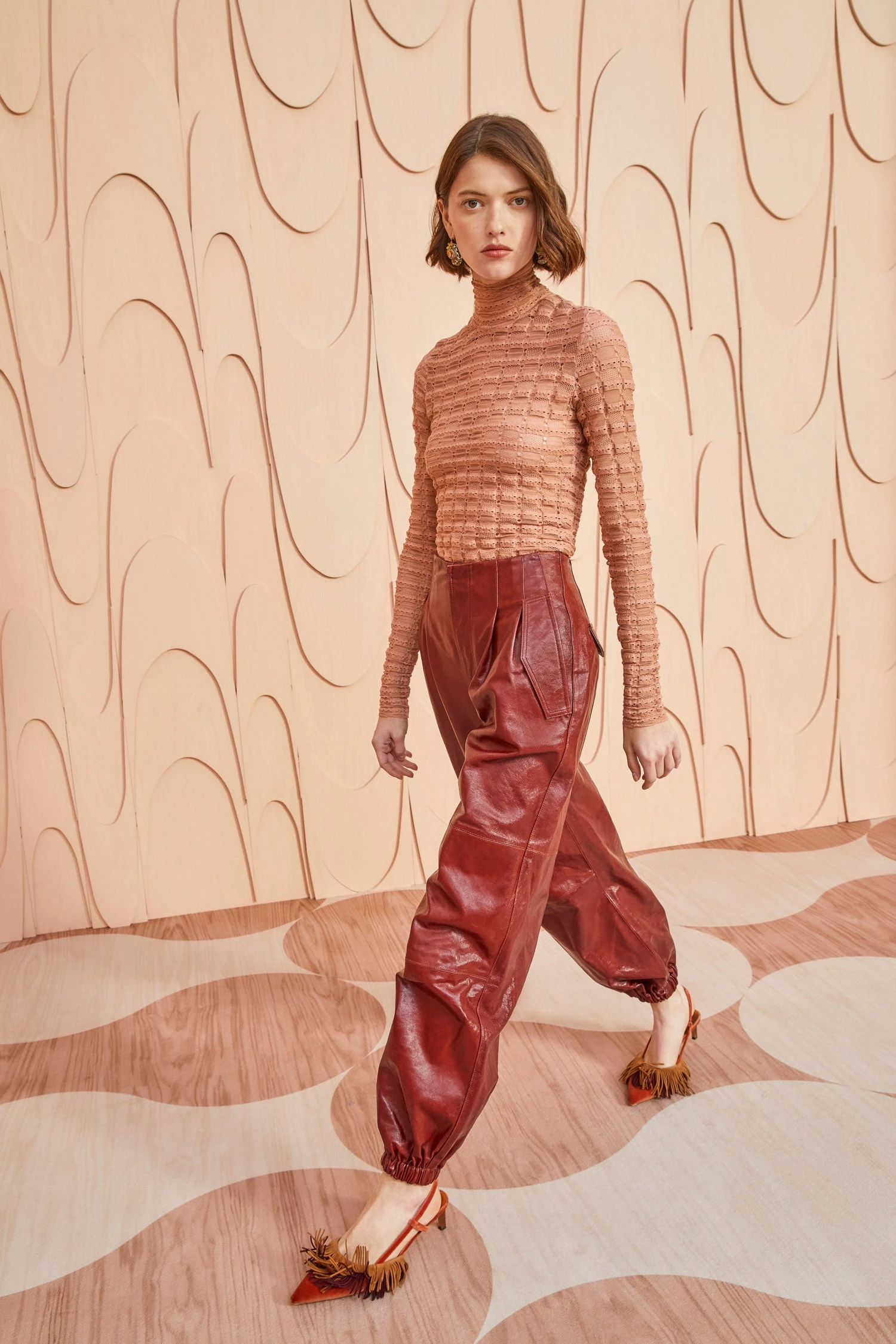 ULLA JOHNSON Cyrus Pant - Mahogany - Image 5