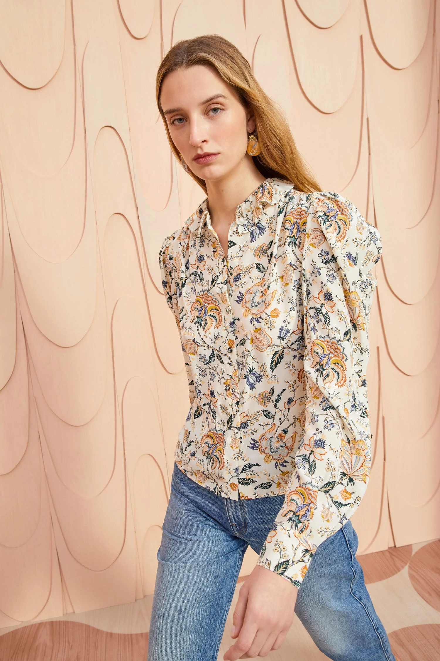 ULLA JOHNSON Dara Blouse - Gardenia - Image 5