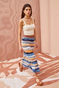 ULLA JOHNSON Hattie Skirt - Aegean