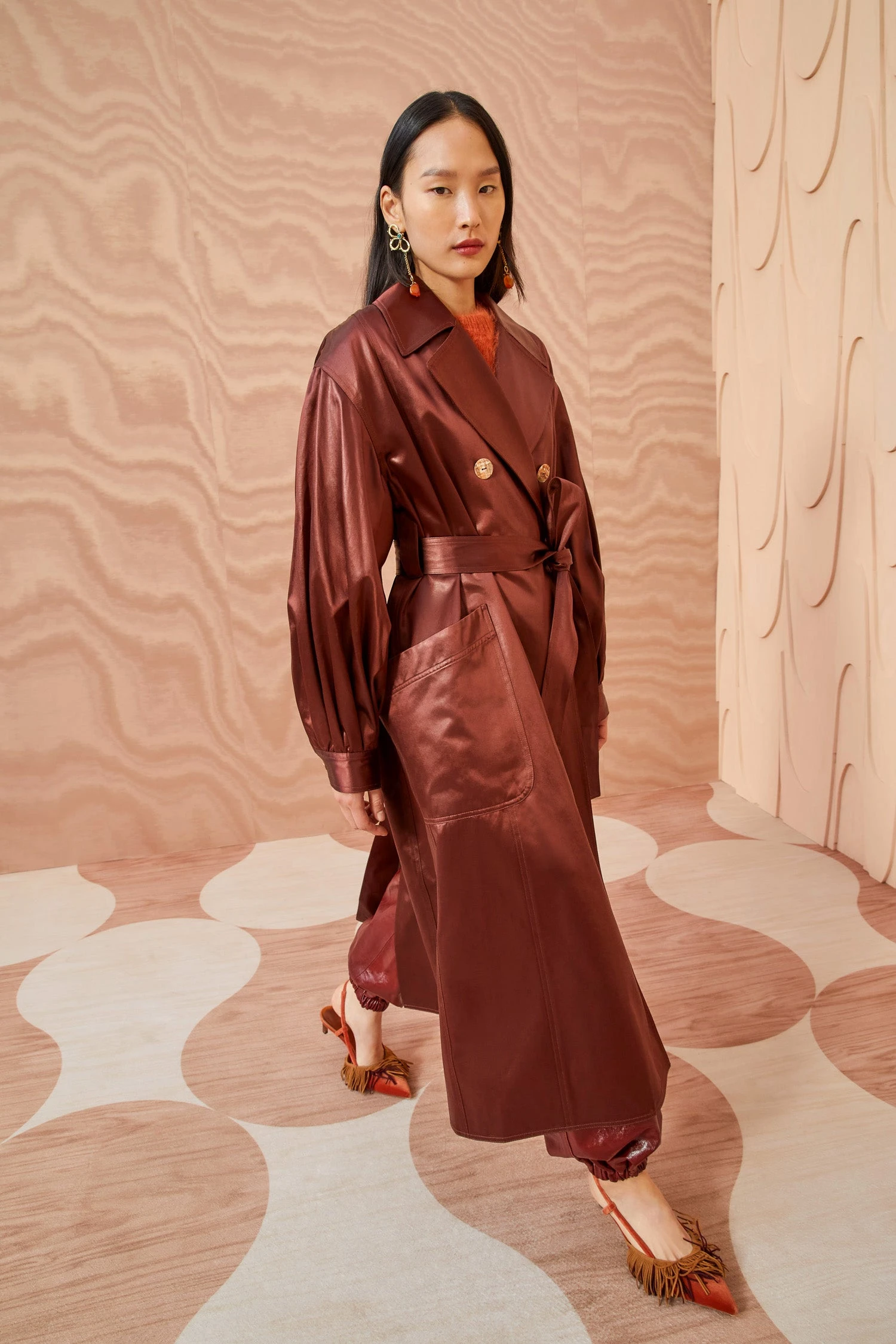 ULLA JOHNSON Helaine Coat - Mahogany - Image 5