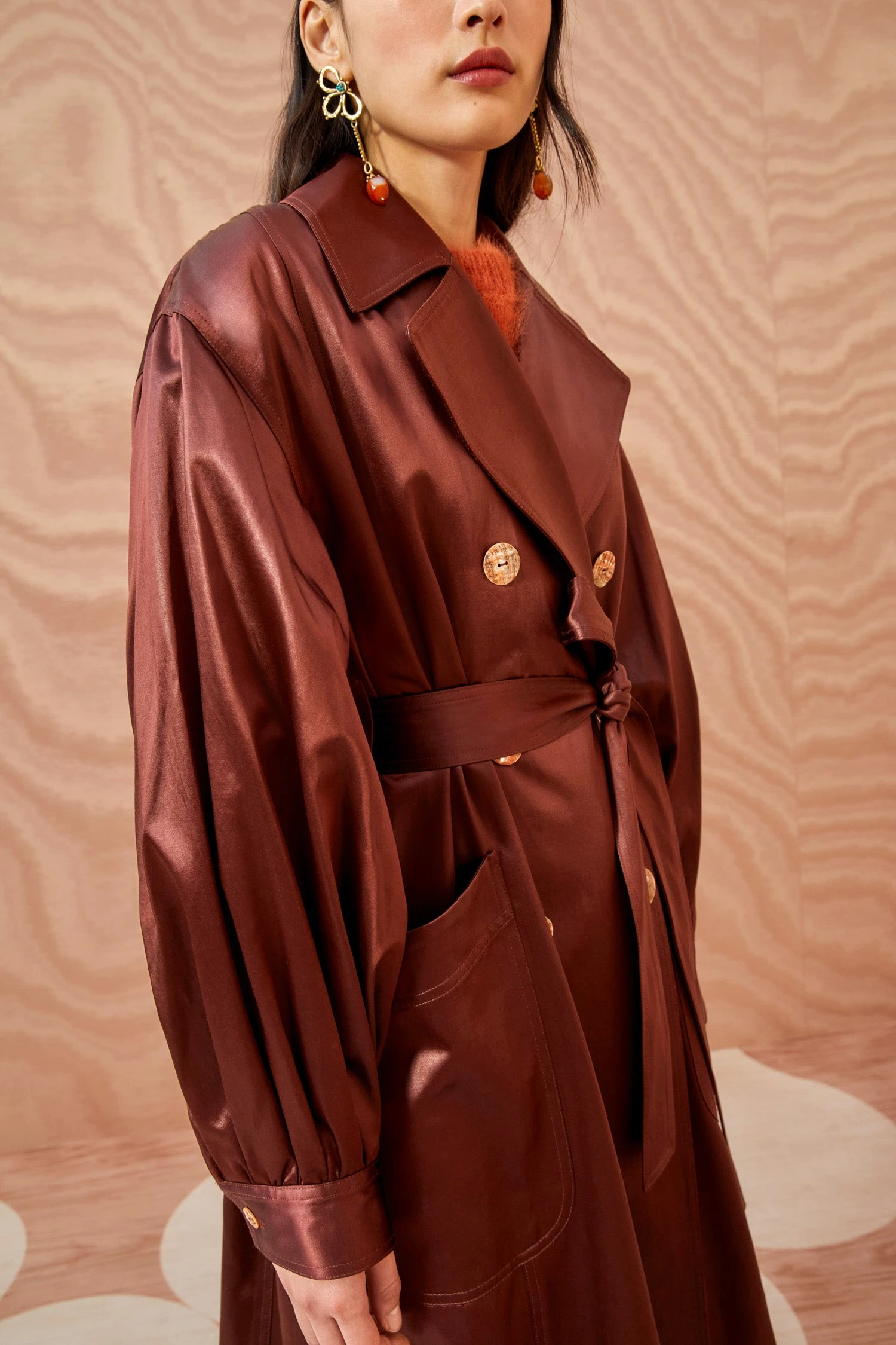 ULLA JOHNSON Helaine Coat - Mahogany - Image 2