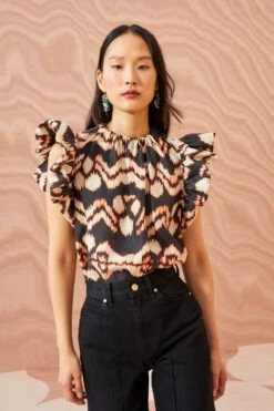 ULLA JOHNSON Iren Top - Obsidian