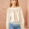 ULLA JOHNSON Kavita Blouse - Ivory