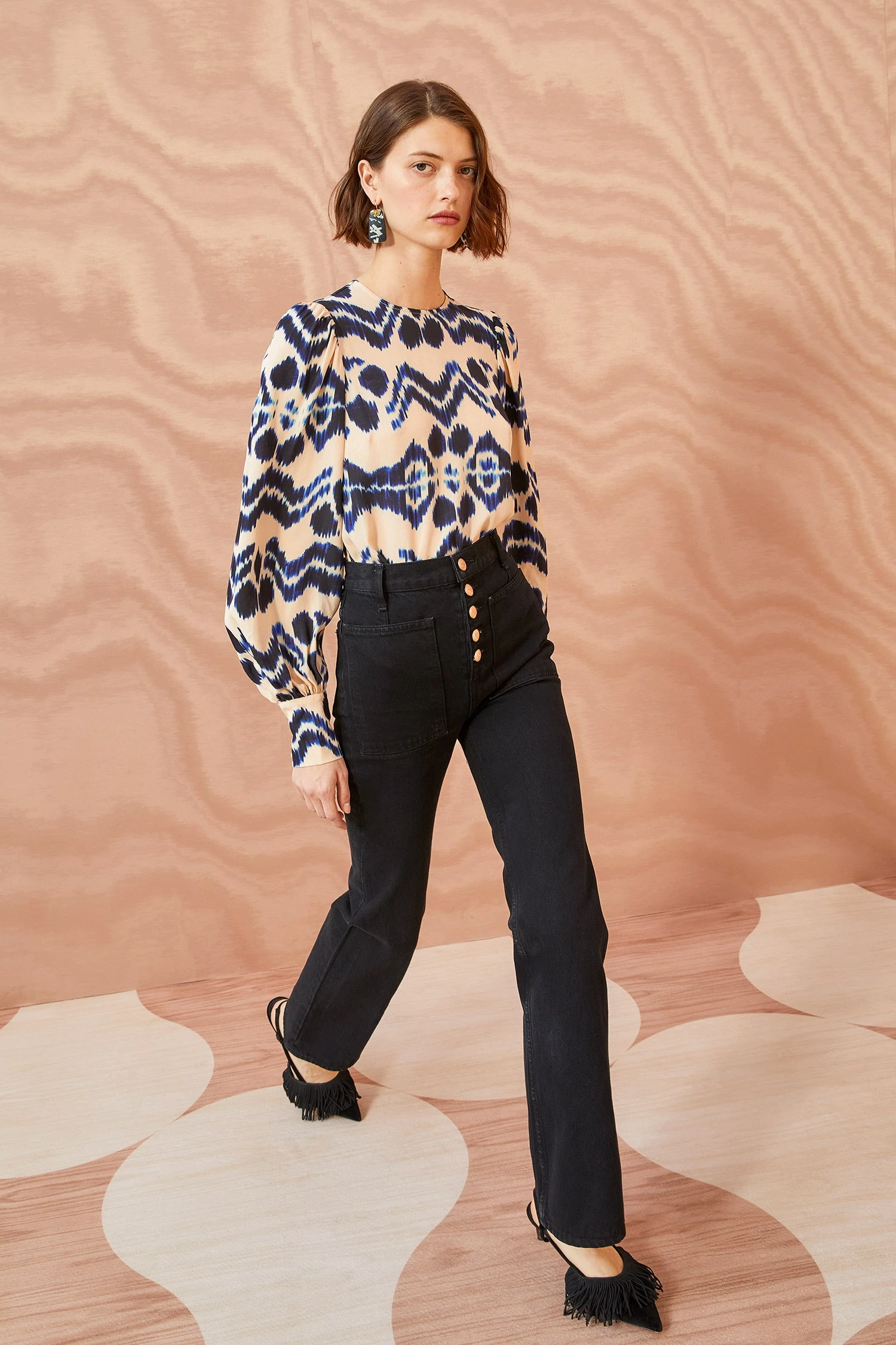 ULLA JOHNSON Lilliana Blouse - Nimbus - Image 5