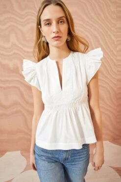ULLA JOHNSON Luise Top - Pristine