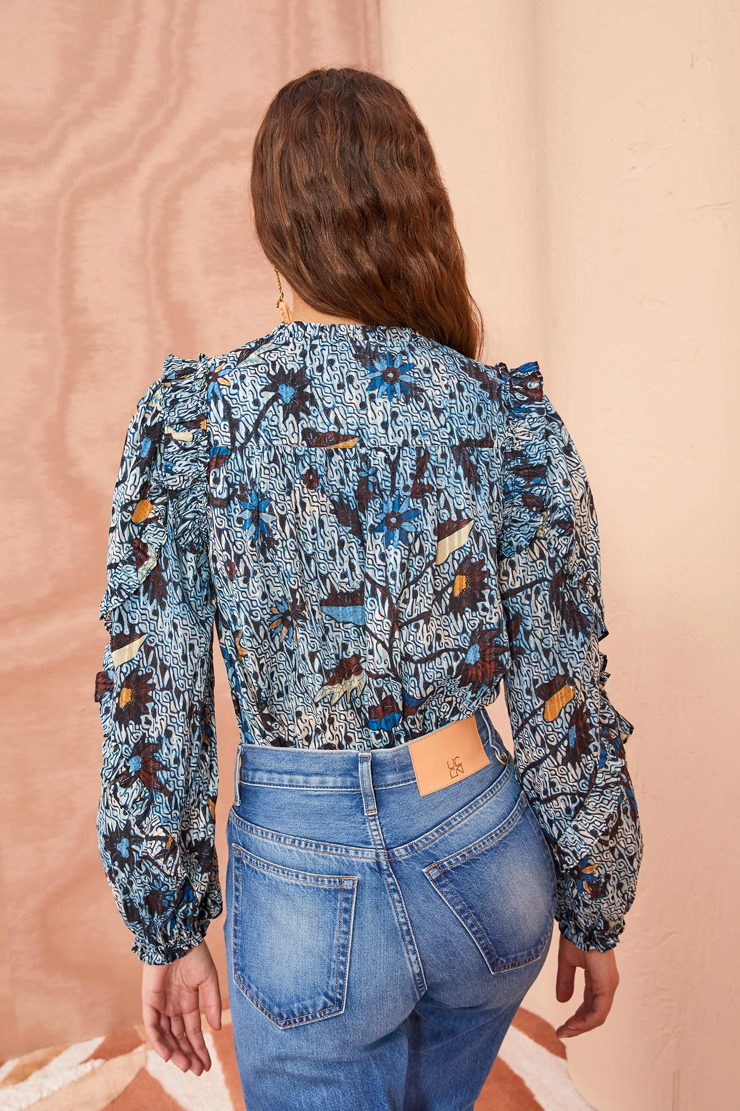 ULLA JOHNSON Manet Blouse - Morning Glory - Image 4