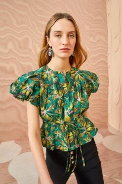 ULLA JOHNSON Mila Top - Tigerlily