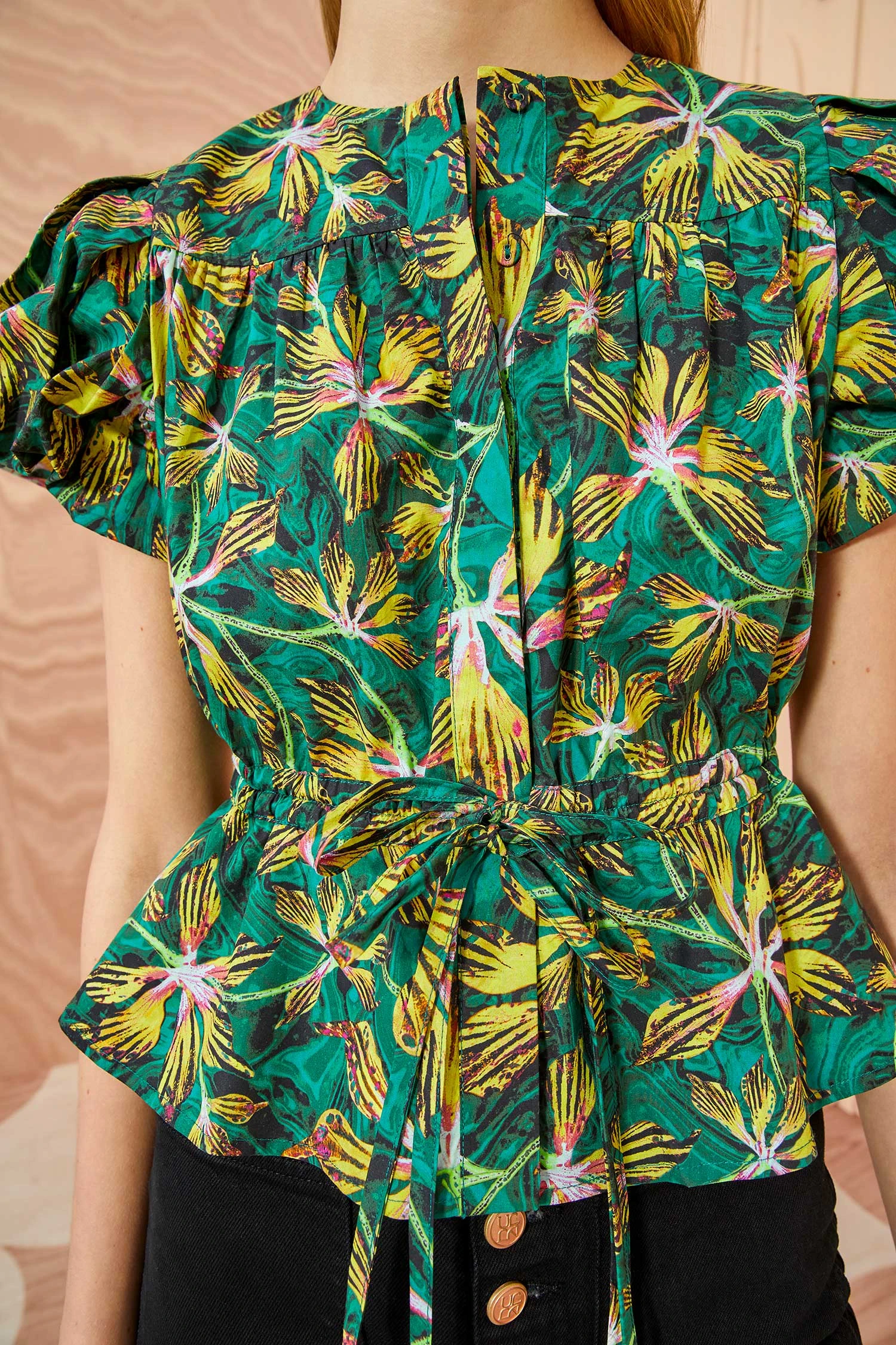 ULLA JOHNSON Mila Top - Tigerlily - Image 2