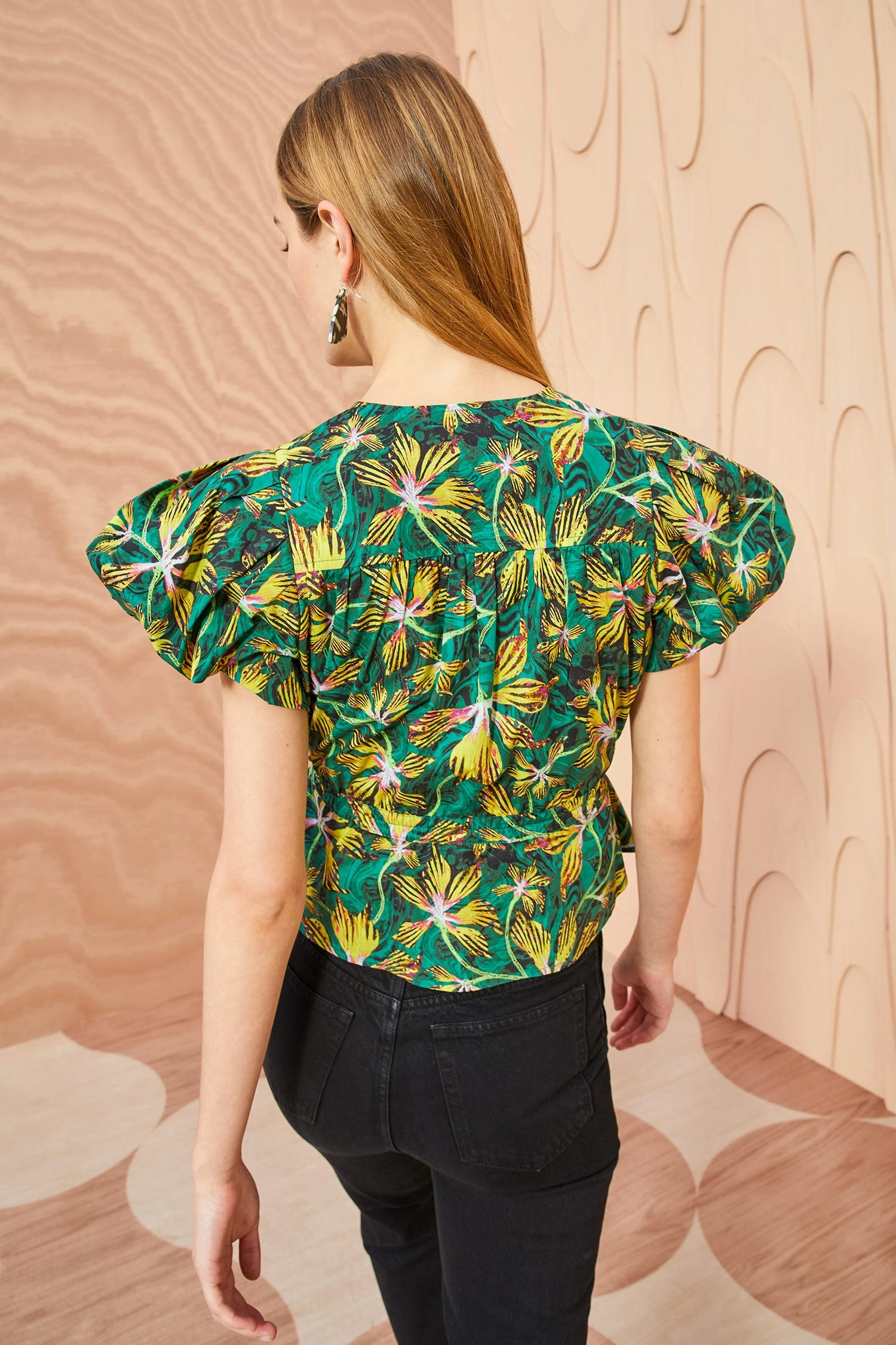 ULLA JOHNSON Mila Top - Tigerlily - Image 4