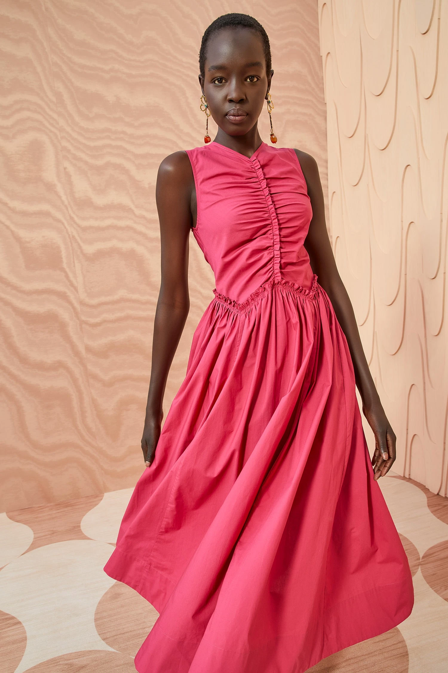 ULLA JOHNSON Mimi Dress - Rosebud - Image 3