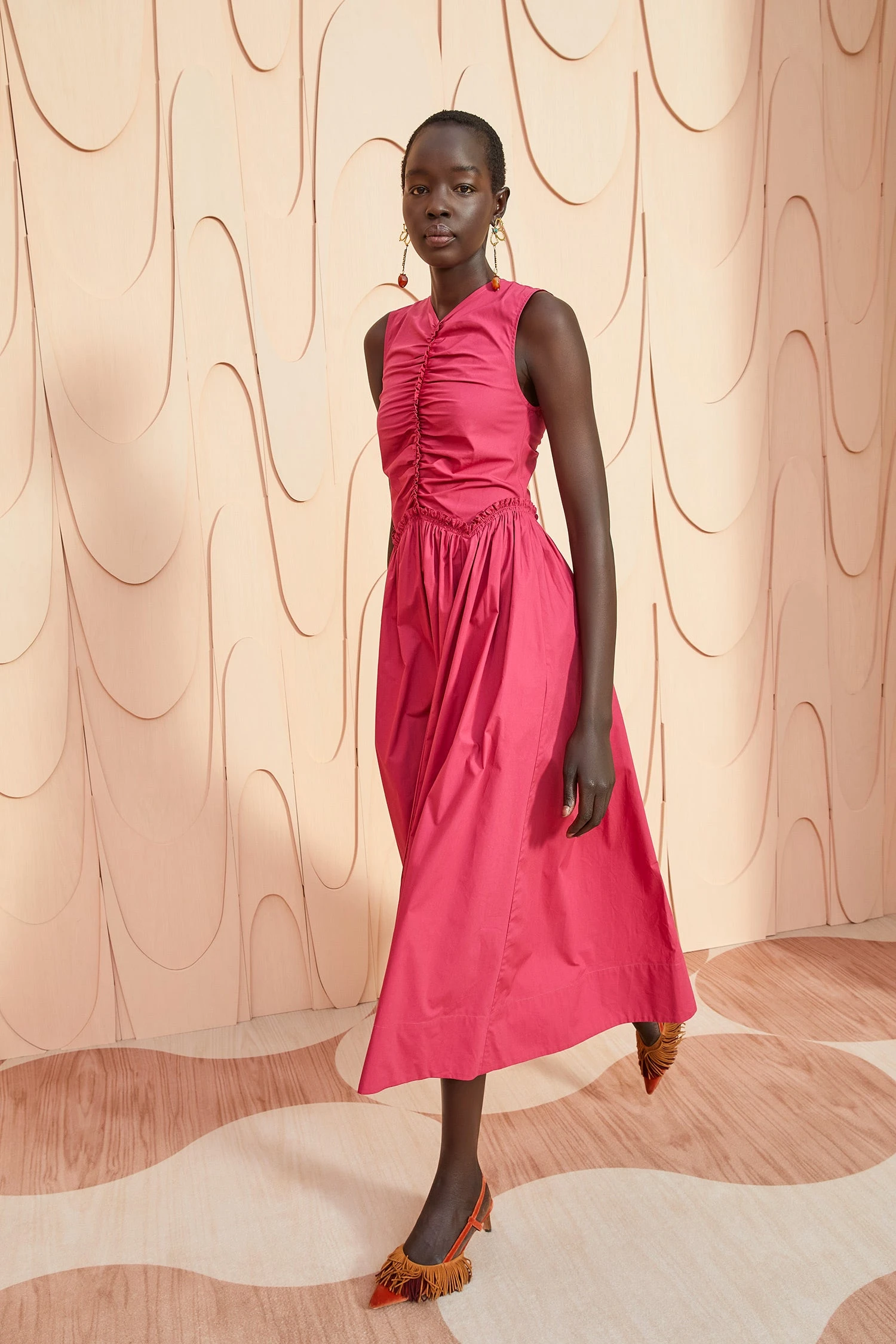 ULLA JOHNSON Mimi Dress - Rosebud - Image 5