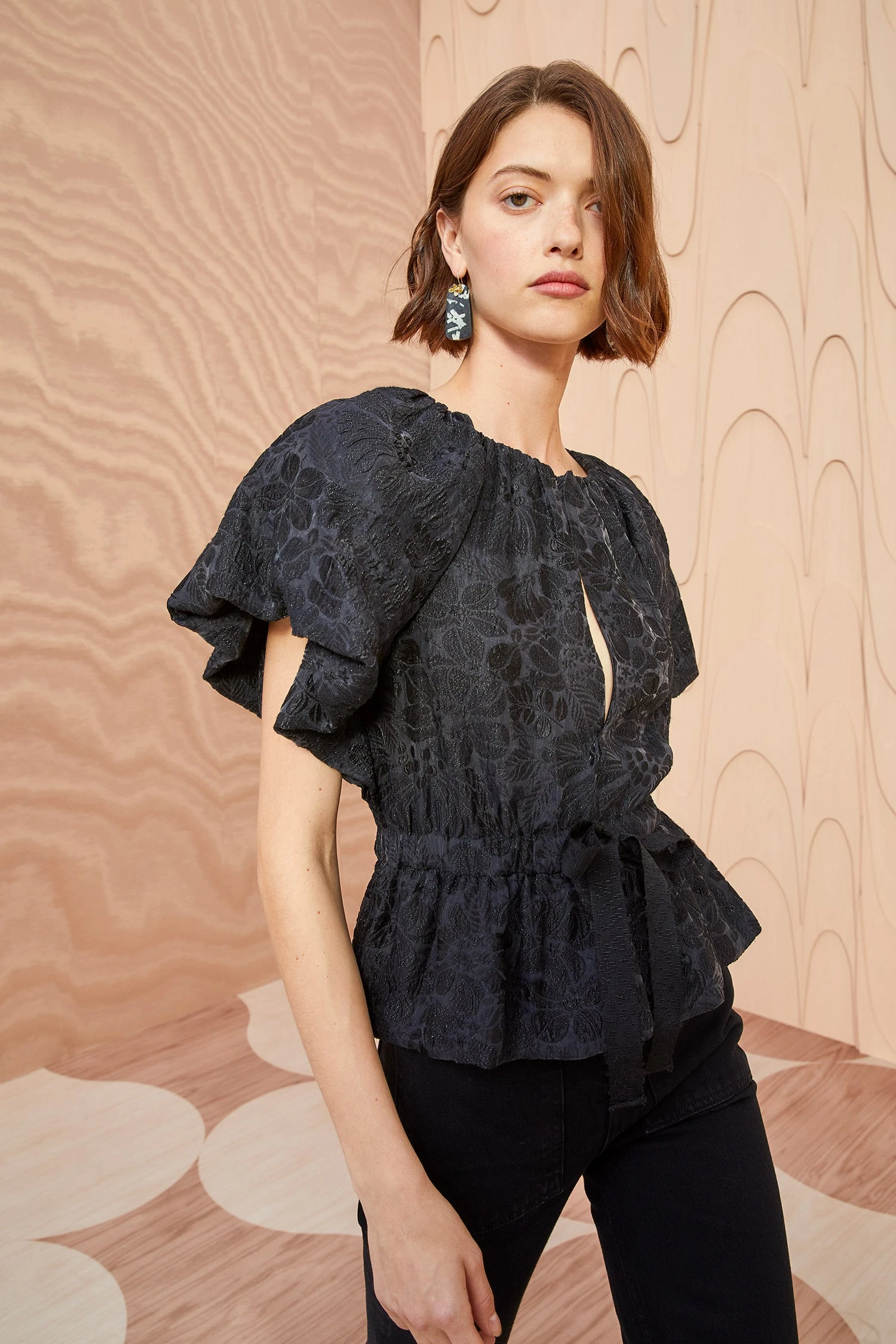 ULLA JOHNSON Mirabelle Top - Noir - Image 5