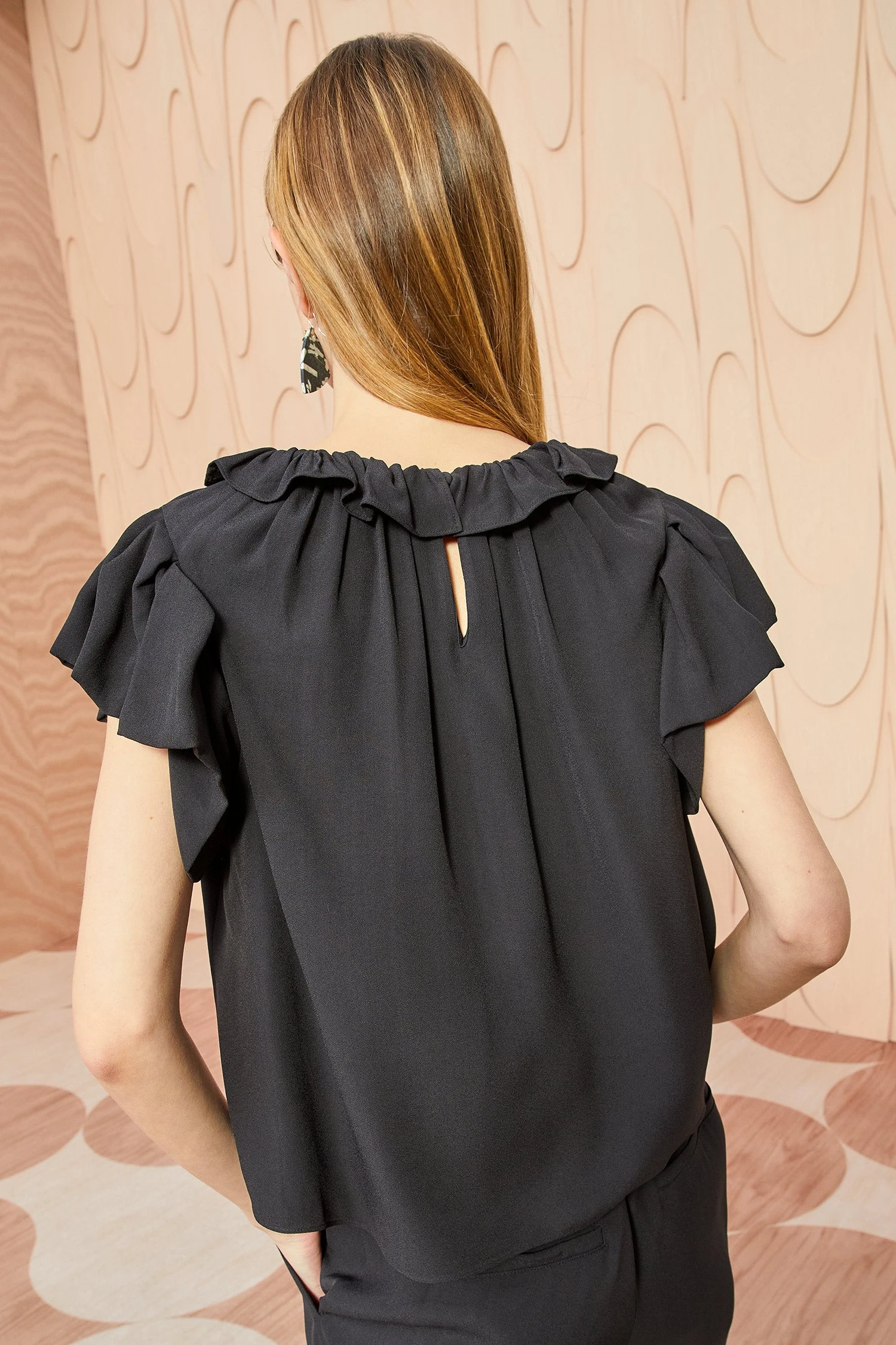 ULLA JOHNSON Monika Top - Noir - Image 4