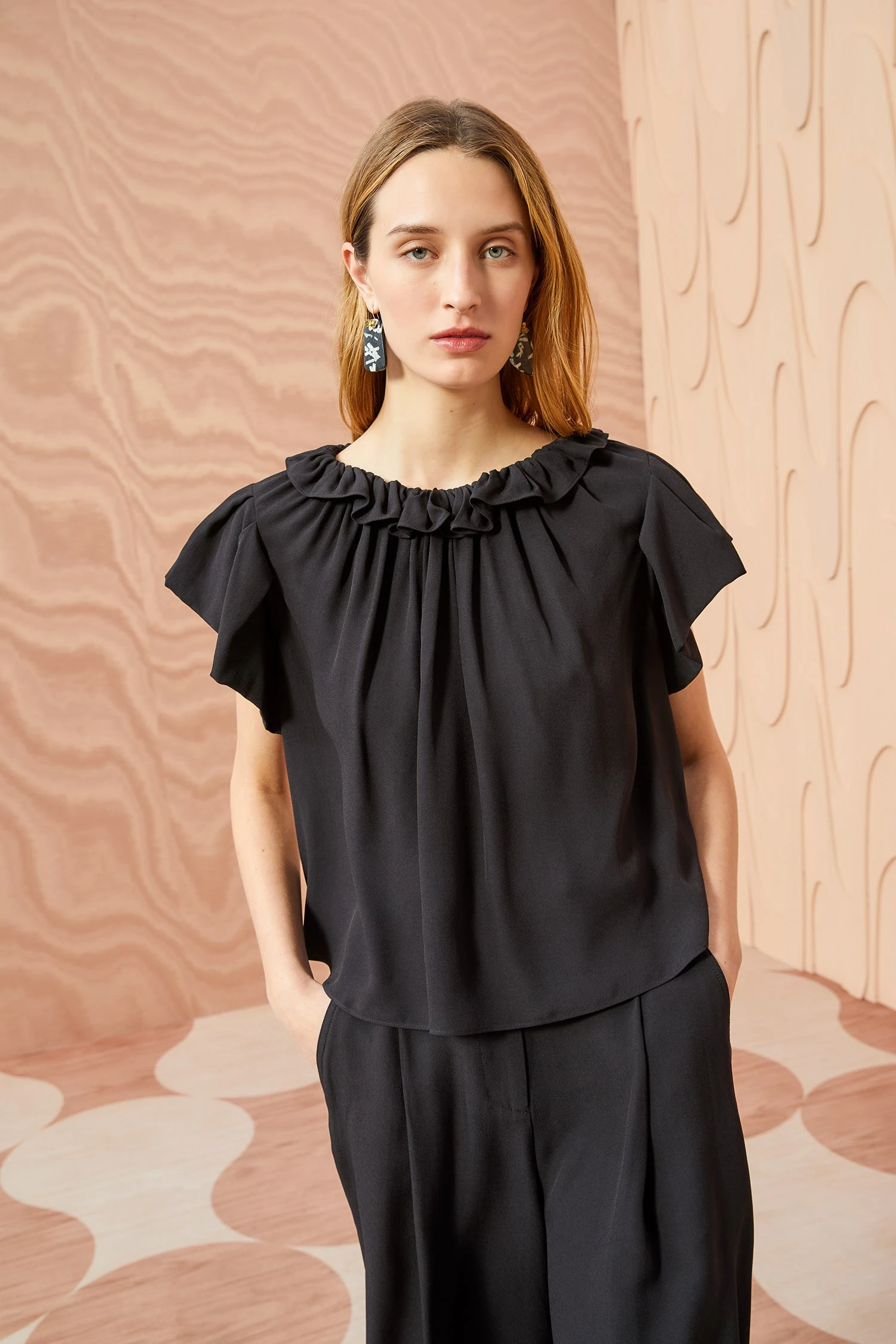 ULLA JOHNSON Monika Top - Noir - Image 5