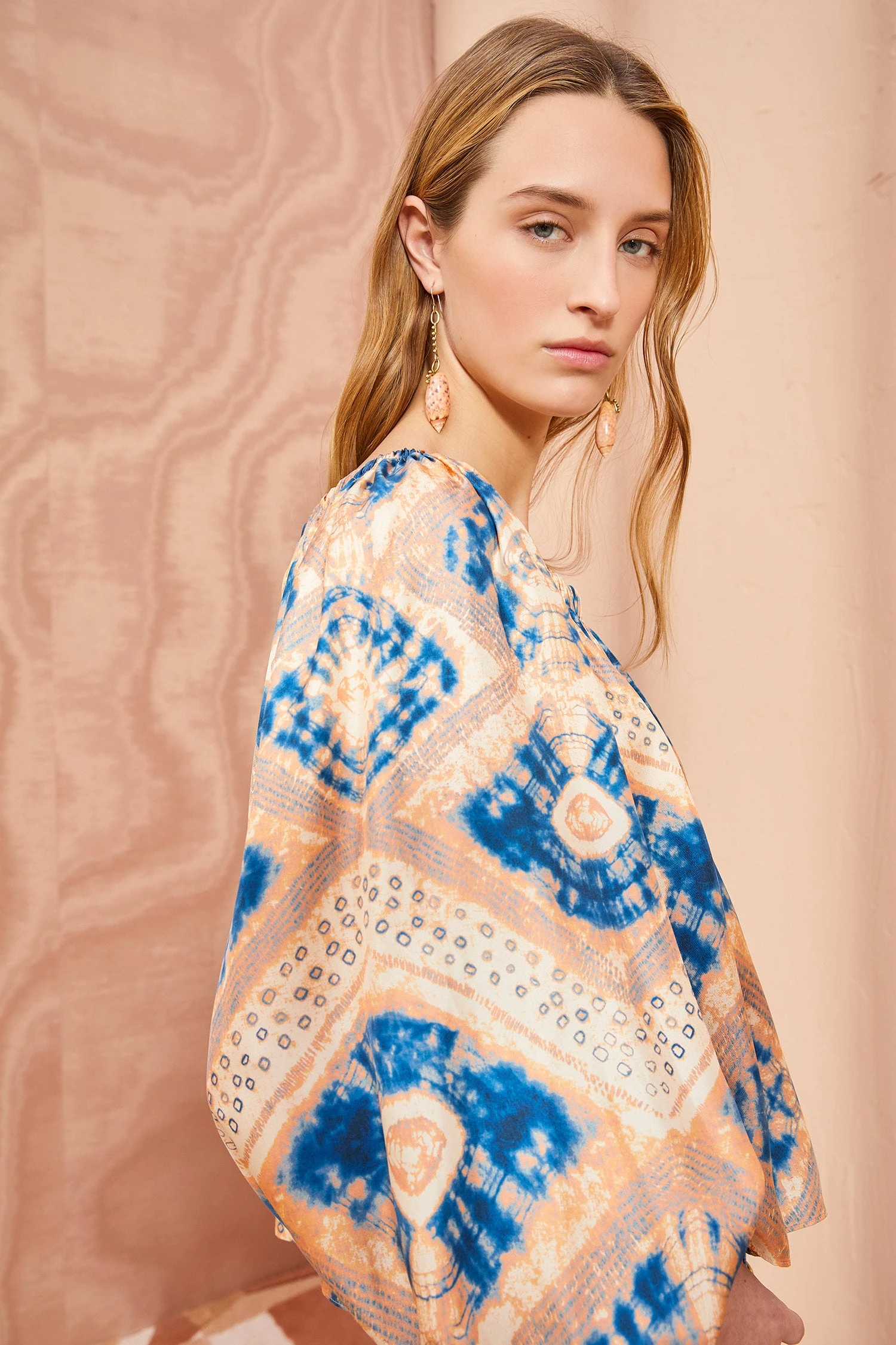 ULLA JOHNSON Nadya Blouse - Fossil - Image 2