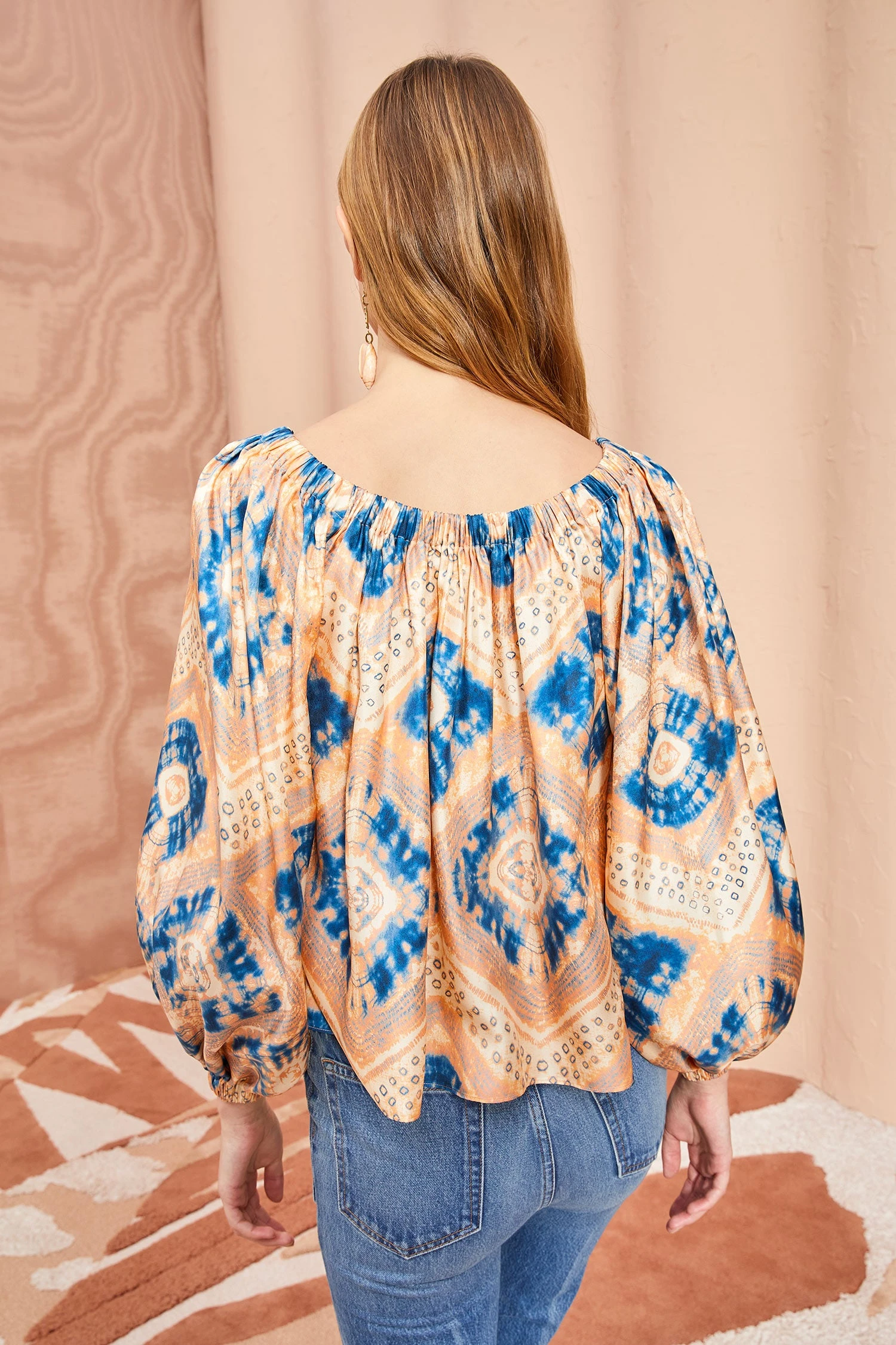 ULLA JOHNSON Nadya Blouse - Fossil - Image 4