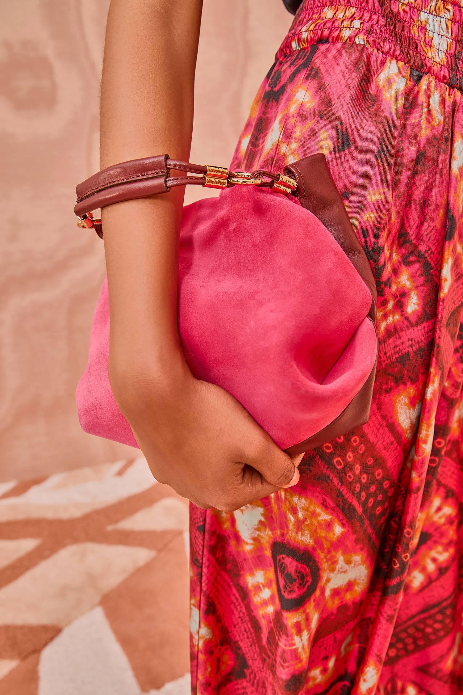 ULLA JOHNSON Remy Mini Handbag - Orchid Colorblock