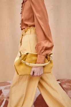 ULLA JOHNSON Remy Soft Convertible Clutch - Transparent Yellow