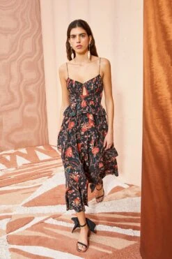 ULLA JOHNSON Renata Dress - Obsidian