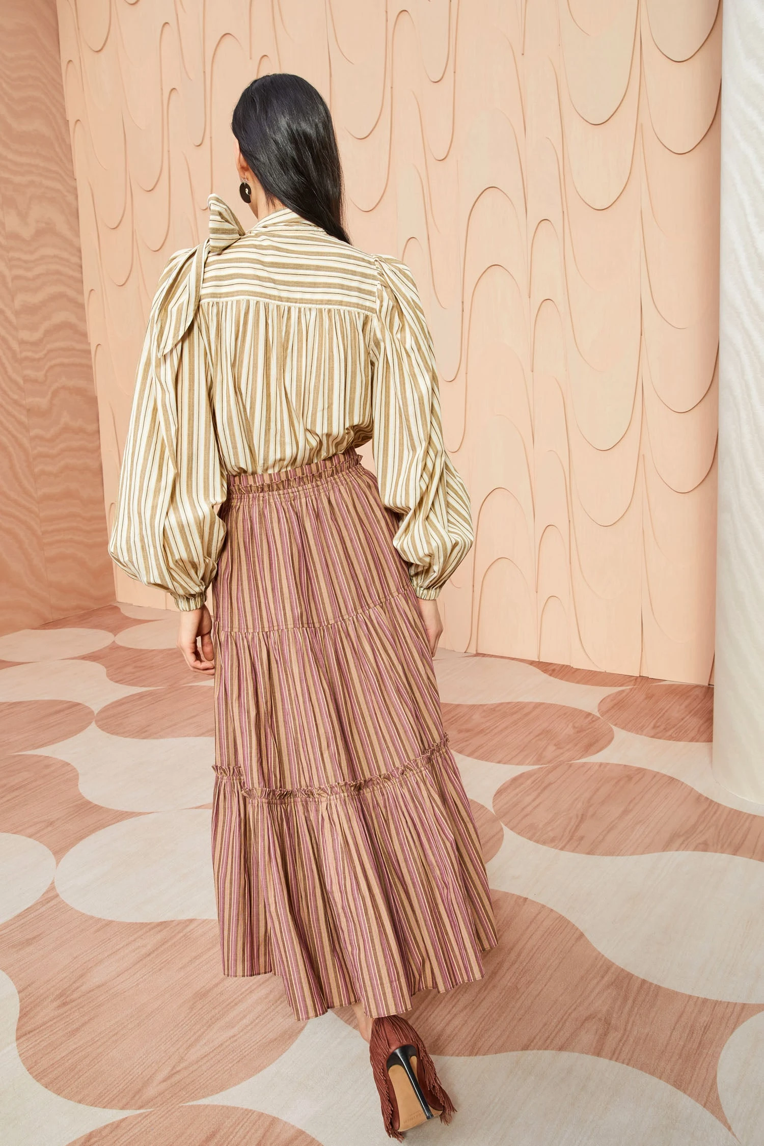 ULLA JOHNSON Severine Skirt - Mulberry - Image 5