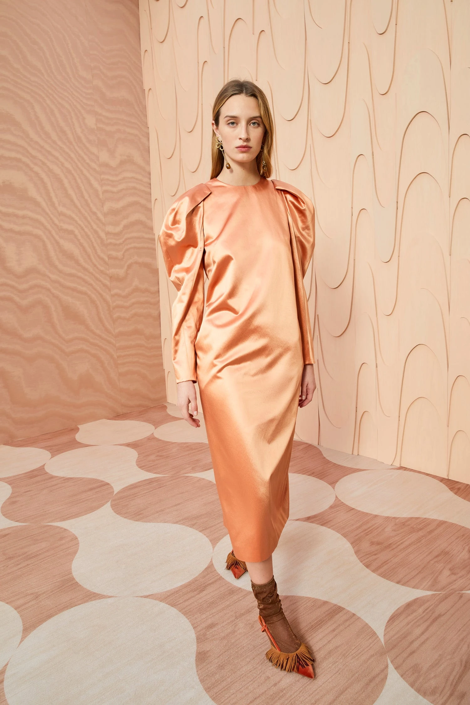 ULLA JOHNSON Silvana Dress - Copper - Image 3