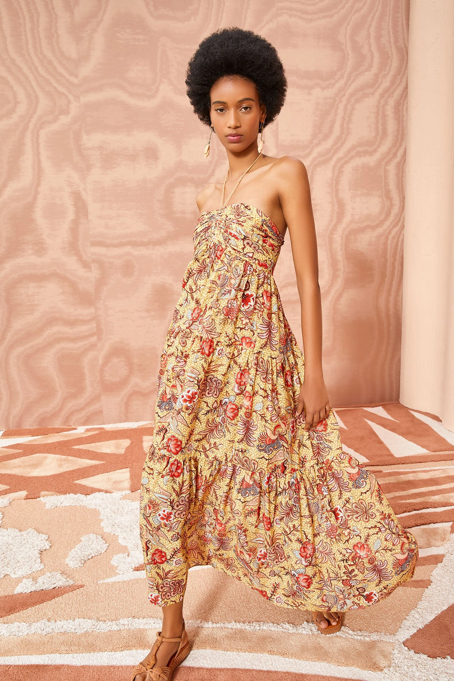 ULLA JOHNSON Siya Coverup - Calla Lily - Image 3