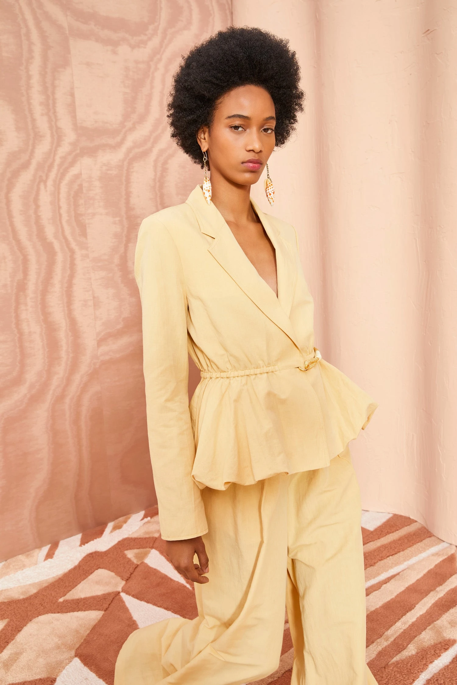 ULLA JOHNSON Talie Blazer - Dune - Image 5