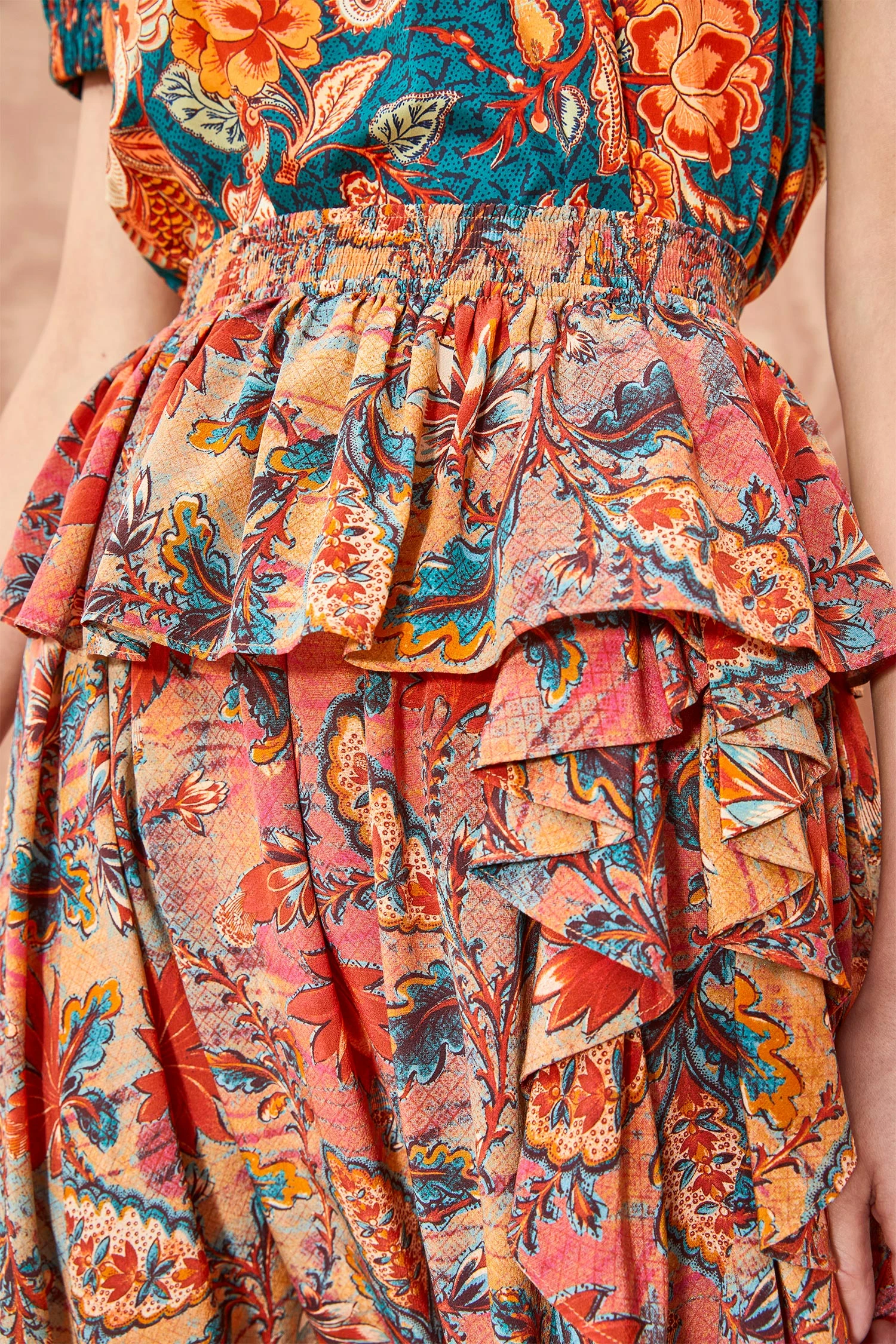 ULLA JOHNSON Ursa Skirt - Coral Bloom - Image 2